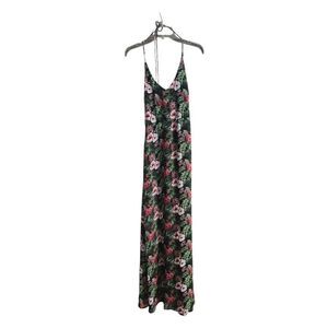 JOE & ELLE Green Floral Vacation Maxi Dress - Size Medium‎